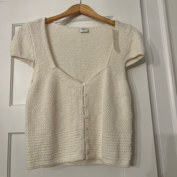 Abercrombie & Fitch Tops - Abercrombie Crochet Button-Up